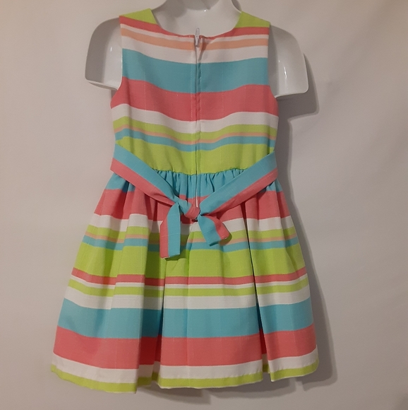 Girls Multi-Striped Dress 3T - Picture 3 of 4